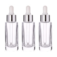 Square Essential bottles with dropper Free sample  with screw caps and dropper decorative pieces in high quality